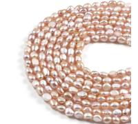 Perles de culture d'eau douce naturelles de 7 à 8 mm AAA, pépite de lavande de 35,6 cm pour la fabrication de bijoux, colliers de guérison, bracelets et designs faits à la main AqBeadsUk