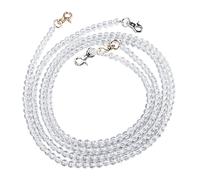 Perles de Décoration, DIY Acrylique Transparent Lumineux Trou Droit Rideau Accessoires de Mariage Cristal Brillant Perles Suspendues pour Mariage Chambre de Bébé Décor d'arbre de