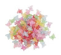 Perles de fleurs pour la fabrication de bijoux |Kit d'artisanat de 100 pièces |Relaxant