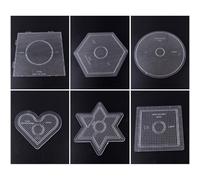 Perles De Fusible Rondes Hexagonales Carrées De 2.6mm, Pegboard Pour Enfants, Accessoires Artisanaux De Bricolage