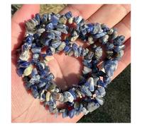 Perles de gravier en quartz, agate et aigue-marine de forme irrégulière for la fabrication de bijoux, accessoires de bricolage(NO.7 Sodalite,30 inch)