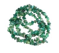 Perles de gravier irrégulières en pierre naturelle malachite for la fabrication bijoux, colliers et bracelets, 40,6 cm(Color19,10pcs(approx.16IN))