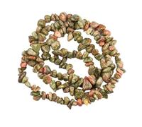 Perles de gravier irrégulières en pierre naturelle malachite for la fabrication bijoux, colliers et bracelets, 40,6 cm(Color-15,1pc(approx.32IN))