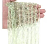 Perles de grenat naturel à facettes de 2/3/4,0 mm, petites perles de pierres précieuses en vrac pour la fabrication de bijoux et d'accessoires DIY - 77Prehnite L.1-4-4,5 mm (85 pièces)