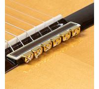 Perles de guitare acoustique flamenco classique en métal doré pour cordes en nylon Alba Guitar Beads