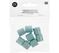 Perles de macramé en bois 17X17mm X8 - Rico Design(...) - Bleu (TURQUOISE) Turquoise G