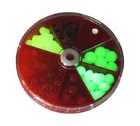 Perles de pêche - Accessoire de pêcheur, décoration artisanale de leurre | Perles d'espacement d'appât, rehausseur de crochet de bricolage, équipement de carpe de bar à truite, outil de pêche en plein