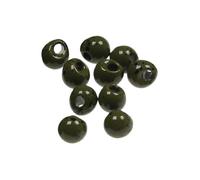 Perles De pêche-en Tungstène - Ensemble De Poids Ronds pour Attacher des Mouches, Accessoires Solides Et Polyvalents pour Hameçons Jig, Kit De Fourniture pour Pêcheur | Perles De pêche-À La Mouche De