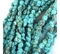 Perles de pépites de Galets Turquoise Bleu, Fil de 38 cm, 10-14 mm, 15-20 mm, 15-20 mm