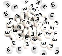 Perles de petites lettres, perles de petites lettres, alphabet acrylique 500 pièces, voyelle ronde 7x4 mm, bricolage pour bracelets, colliers, fabrication bijoux, alphabet