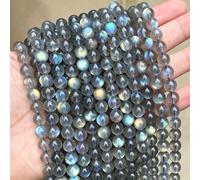 Perles de pierre de labradorite grise naturelle de haute qualité, rondes, en vrac, pour la fabrication de bijoux, fournitures de bracelets DIY en pierre de lune 7A Orange Moonstone