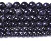 Perles De Pierre De Topaze Naturelle Pierre Précieuse Cristal Rond Perles De Jade D’énergie Perles De Pierre pour La Fabrication De Bijoux Bracelet Bricolag, Blue Stars Shine Stone, 4MM