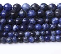 Perles De Pierre De Topaze Naturelle Pierre Précieuse Cristal Rond Perles De Jade D’énergie Perles De Pierre pour La Fabrication De Bijoux Bracelet Bricolag, Mysterious Bluestone, 6MM