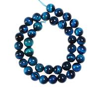 Perles de pierre naturelle 10mm bleu ciel oeil de tigre rond perles lâches énergie pierre pouvoir de guérison pour la fabrication de bijoux bricolage 1 brin 15"