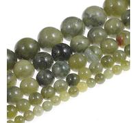 Perles de pierre naturelle 12mm Southern Jade pierre précieuse rond en vrac Perles d’énergie Pierre de guérison Pouvoir de guérison pour la fabrication de bijoux bricolage 1 brin 15"