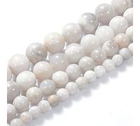 Perles de pierre naturelle 8mm blanc Crazy Rond perles en vrac Pierre d’énergie Pouvoir de guérison pour la fabrication de bijoux bricolage 1 brin 15"