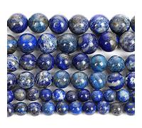 Perles de pierre naturelle pour la fabrication de bijoux lapislazuli amethyste feuillets ronds accessoires à la main 4-12mm-Lapis lazuli_8mm environ 48pcs