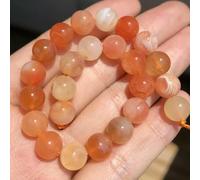 Perles de pierre rondes en vrac de malachite adaptées aux perles de broderie de collier de bracelet de bricolage pour la fabrication de bijoux 6 8 10 12 mm 7,5 pouces-pietersite orange-4mm 45 pièces