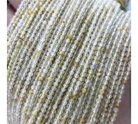 Perles de pierres précieuses à facettes noires et blanches de 2, 3 et 4 mm en vrac, petites graines de cristal de quartz, perles d'espacement pour la fabrication de bijoux, n° 39, quartz rutile, 4 m