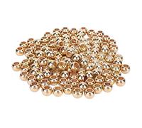 Perles de poney en résine, 200 pièces, Surface brillante, robuste, Durable, couleur vibrante, large Application pour la fabrication de bijoux, projets de bricolage (Or 12 mm)