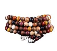 Perles de prière bouddhistes, perles de prière mala, 1 pièce, perles de prière bouddhistes tibétaines en bois de santal, bracelets de perles de prière bouddhistes, chapelet de Bouddha, bracelet à brel