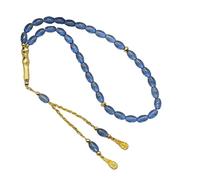 Perles De Prière Des Musulmans Tasbih Ovale Avec Des Glands D'or Pour La Cérémonie De Méditation Et Les Pratiques Spirituelles Utilisent La Prière