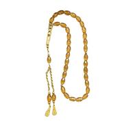 Perles de prière musulmanes Tasbih Misbaha Dhikr de couleur classique avec pompons dorés pour un cadeau de luxe, フリーサイズ