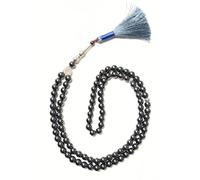 Perles de prière pour la méditation, cristaux de guérison de 6 mm, 99 perles naturelles, Tasbih spirituel et pleine conscience (hématite)