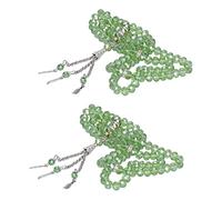 Perles de prière Tasbih, séparateurs de Chapelet Musulman Mihrab Haute durabilité pour Main pour Sac(émeraude)