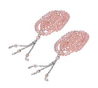 Perles de prière Tasbih, séparateurs de Chapelet Musulman Mihrab Haute durabilité pour Main pour Sac(Rose)
