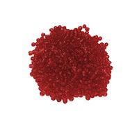 Perles de rocaille en verre - 25 couleurs - Avec trou pour le bricolage - Pour bracelets - Multicolore - 3 mm - Rouge foncé
