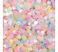 Perles de rocaille en verre colorées, 10 g, cylindriques, imitation œil de chat, perles d'espacement amples, pour la fabrication de bijoux, environ 2,5 mm de diamètre, multicolores