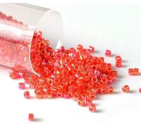 Perles de rocaille en verre petites perles de rocaille 1,6 mm 10 g perles japonaises Miyuki Delica lustre couleur arc-en-ciel perles de rocaille charme pour la fabrication de bijoux bracelet accessoi