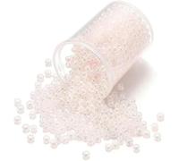 Perles de rocaille en verre petites perles de rocaille 1000/1800 pièces 2mm couleur bonbon perles de rocaille en verre tchèque mignon en vrac petite perle bracelet artisanat-rose clair-2mm x 1800 piè