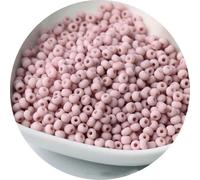 Perles de rocaille en verre Petites perles de rocaille 2/3/4 mm Macaron Couleur unie Perles de rocaille en verre givré Perles d'espacement en vrac pour bracelet Bijoux DIY-Han Zi29-4 mm 160 pièces