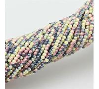 Perles de rocaille en verre Petites perles de rocaille 4 mm Perles de rocaille en verre Taille Perles d'espacement rondes Breloque pour accessoires de fabrication de bijoux à faire soi-même-S2316-4 m