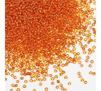 Perles de rocaille en vrac, 110 g, environ 9 800 pièces, perles en verre orange 12/0 de 2 mm pour la fabrication de boucles d'oreilles, bracelets, pendentifs, bijoux de taille, perles de rocaille