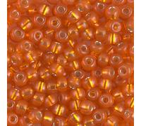 Perles de rocaille MIYUKI rondes orange 6/0, tube d'environ 20 g