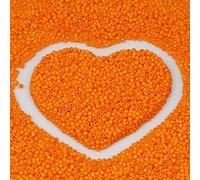 Perles de rocaille orange de 2 mm pour la fabrication de bijoux, 110 g, environ 9 800 pièces, perles en verre 12/0 pour la fabrication de boucles d'oreilles, bracelets, pendentifs, bijoux de taille,
