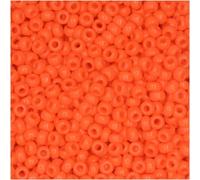 Perles de rocaille rondes japonaises Miyuki opaques orange en verre 11/0, environ 24 grammes, tube de 12,7 cm