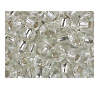 Perles de rocaille rondes Miyuki taille 6/0 20 g - Tube en cristal doubl argent