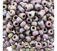 Perles de rocaille rondes Miyuki taille 60 20 g Mat Opaque Clair Amy AB