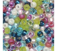 Perles de rocaille rondes Miyuki taille 8/0 tube de 22 grammes m?lange de fleurs printani?res