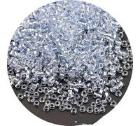 Perles de rocaille tchèques de tailles multiples (15/0, 12/0, 8/0, 6/0), 35 couleurs, perles de riz en verre pour la création de bijoux et de boucles d'oreilles (matériau DIY) - bleu ciel, 13-2 mm,