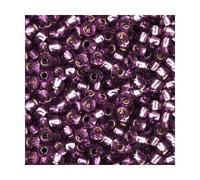Perles de rocaille Toho - 10 g - Couleur : vert - Grape (#2219) - Taille : 3,1 mm - Trou 1,3 mm - 10 g - Violet, 8/0 (violet)