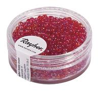 Perles de rocaille transparentes lustrées - 2.6mm - rouge