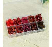 Perles de sceau cire, 200 pièces, perles à cacheter for timbres, cartes sceller, enveloppes(Red Mix)