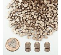 Perles de scellement en cire pour tampons et fabrication de sceaux de cire, 500 PCS pour fêtes (Champagne Gold)