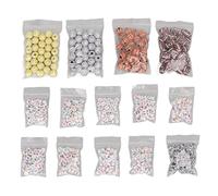 Perles de sport en acrylique Balle de balle fait à la main bricolage pour colliers Bracelets Keychains Soccer Basketball football Tennis Volleyball