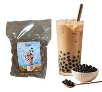 Perles de tapioca véritables Kajal pour thé aux perles - 1 kg | Boules de tapioca Boba pour thé au lait Boba | Parfait pour le thé au lait Boba, le café glacé, le thé glacé, les granités et les boisso